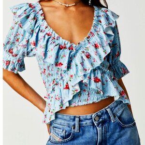 Free People Ruffled Favorite Girl Top
